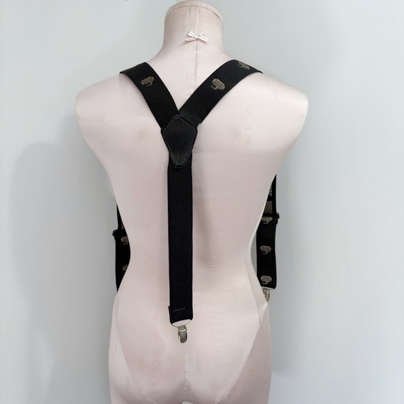 Vintage Rare Cuddles Enterprises Curling Suspenders Made in USA Black One Size - Picture 4 of 15